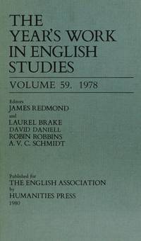 image of Year's Work in English Studies: 1978 v. 59