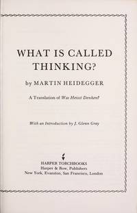 image of What is Called Thinking?