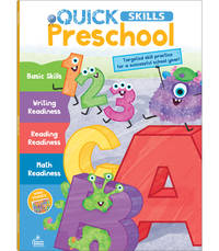 Carson Dellosa Quick Skills Preschool Workbook, Phonics, Math, Numbers and Alphabet Letter...