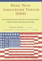 cover of Best New American Voices 2000