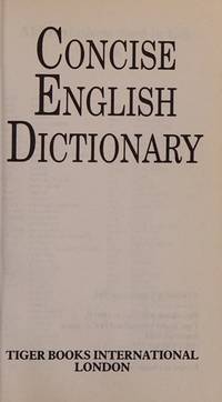 Concise English Dictionary (Pocket Reference)