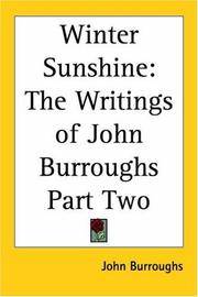image of Winter Sunshine: The Writings Of John Burroughs
