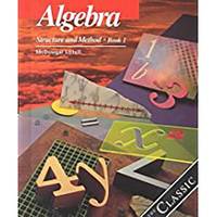 Algebra Bk. 1 : Structure and Method de Cole, William L., Sorgenfrey, Robert H., Dolciani, Mary P., Brown, Richard G