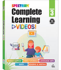 Spectrum Complete Learning + Videos 3rd Grade Workbooks, Language Arts, Reading Comprehension,...