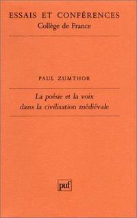 La poésie et la voix dans la civilisation Médiévale