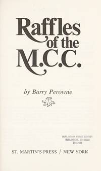 Raffles of the M.C.C. by Perowne, Barry - 1979