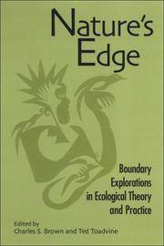 Nature's Edge Boundary Explorations in Ecological Theory and Practice (Suny Series in Environmental Philosophy… by State University of New York Press - Paperback - July 5, 2007 - from Fredag Books (SKU: 009-024)