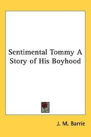 image of Sentimental Tommy A Story of His Boyhood