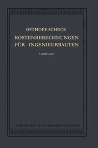Kosten-Berechnungen für Ingenieurbauten (German Edition)