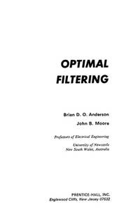 Optimal Filtering (Prentice-Hall Information and System Sciences Series)