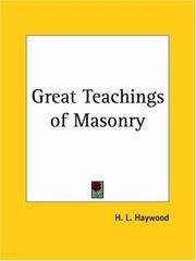 image of Great Teachings of Masonry