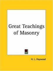 The Great Teachings Of Masonry