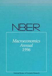 NBER Macroeconomics Annual 1996