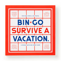 Brass Monkey - Bin-go Survive A Vacation – Game Book with Bingo Cards for Road Trips and Family...