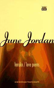 image of Haruko/Love Poems (High Risk Books)
