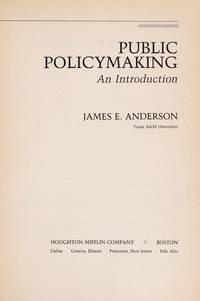 image of Public Policymaking - An Introduction