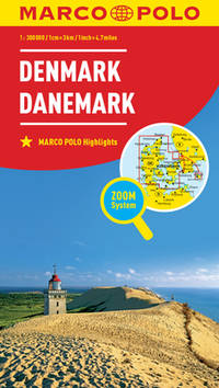 Denmark Marco Polo Map (German Edition)
