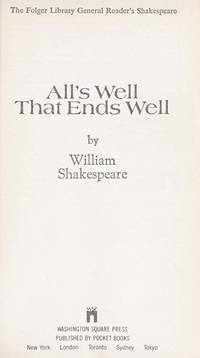 cover of All's Well That Ends Well (Folger Library General Reader's Shakespeare)