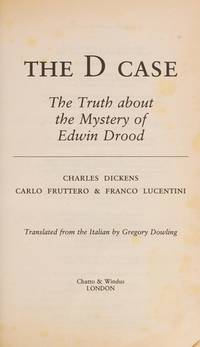 D. Case: Or the Mystery of Edwin Drood by Carlo Fruttero, Franco Lucentini