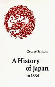 A History Of Japan To 1334