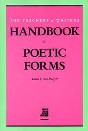 Handbook of Poetic Forms