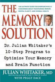 Memory Solution Dace, Peggy and Whitaker, Julian by Dace, Peggy; Whitaker, Julian - 1999-07-01