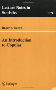 An Introduction to Copulas (Lecture Notes in Statistics, 139)