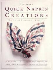 Quick Napkin Creations: Making And Creating With Napkins; Signed