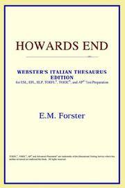 image of Howards End (Webster's Italian Thesaurus Edition)
