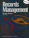 Records Management by Judith Read Smith; Norman F. Kallaus - 1996-10-14