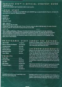 Parasite Eve Ii: Official Strategy Guide