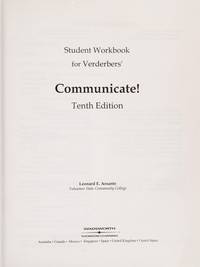 Student Workbook for Verderber's Communicate!