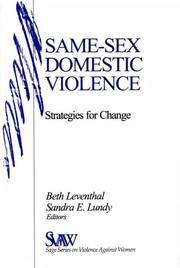 Same-Sex Domestic Violence : Strategies for Change