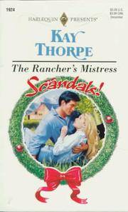 Rancher&#039;s Mistress (Scandals) (Harlequin Presents, No 1924) de Thorpe - 1997-11-01