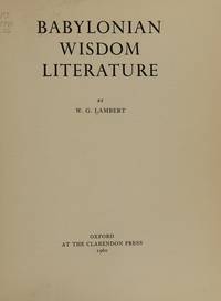 Babylonian Wisdom Literature