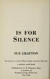 S  is for Silence  (Kinsey Millhone Mysteries) Large Print edition