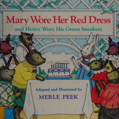mary wore her red dress book Mary Wore Her Red Dress and Henry Wore His Green Sneakers (Read Along Book & Cassette #35)