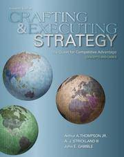 cover of Crafting and Executing Strategy: The Quest for Competitive Advantage: Concepts and Cases