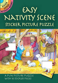 Easy Nativity Scene Sticker Picture Puzzle (Dover Little Activity Books: Christmas)