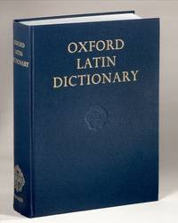 Oxford Latin Dictionary. by GLARE, P.G.W., (ed.), | Hardcover