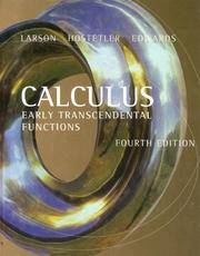 Calculus: early transcendental functions