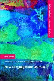 image of How Languages Are Learned (Oxford Handbooks for Language Teachers)
