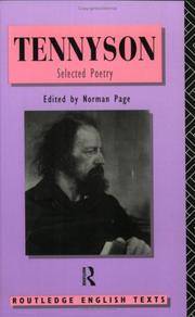 image of Tennyson: Selected Poetry (Routledge English Texts)