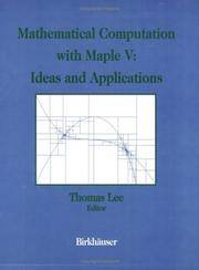 image of Mathematical Computation With Maple V: Ideas and Applications