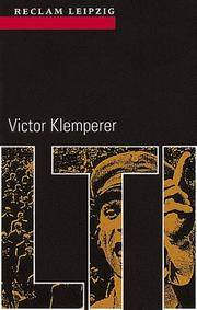 LTI: Notizbuch eines Philologen (German Edition) by Victor Klemperer - 2001-07-01