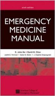 Tintinalli's Emergency Medicine Manual by Cydulka and John Ma