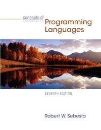 image of Concepts of Programming Languages (7th Edition)
