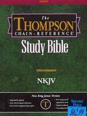 image of Thompson Chain Reference Bible (Style 309black index) - Regular Size NKJV - Bonded Leather