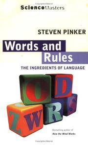 image of Words and Rules: The Ingredients of Language (Science Masters)