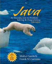 Java: An Introduction to Problem Solving & Programming
